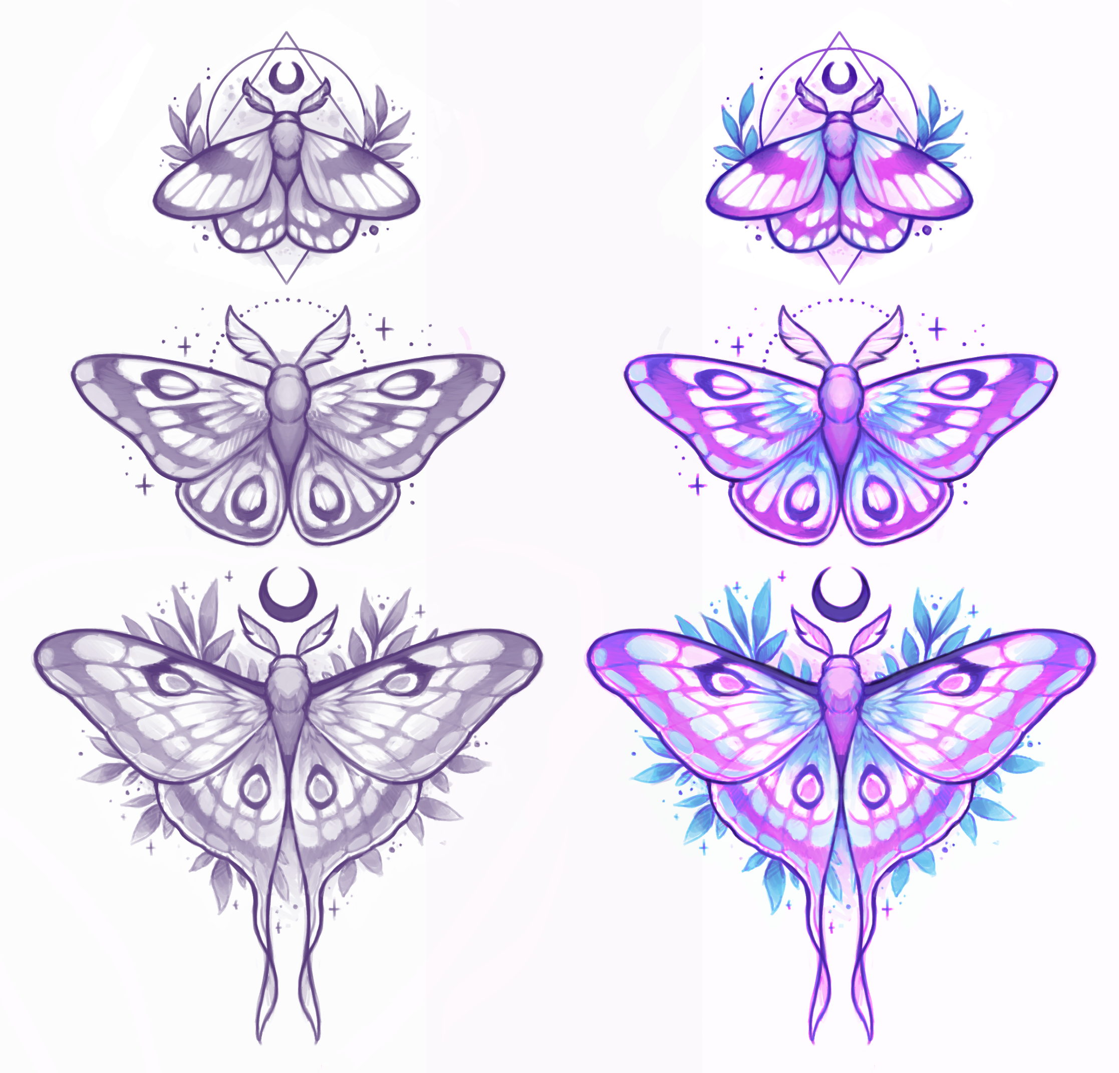 #169 - Motten 1-3 frei - s/w oder farbig