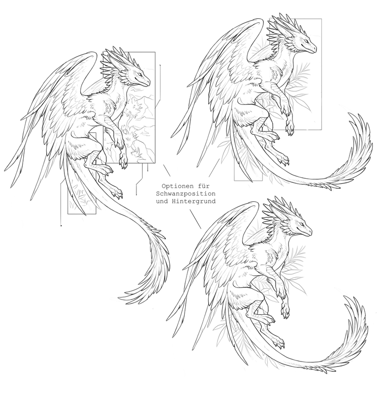 Gefiederter Drache
min. 20cm
950-1500€