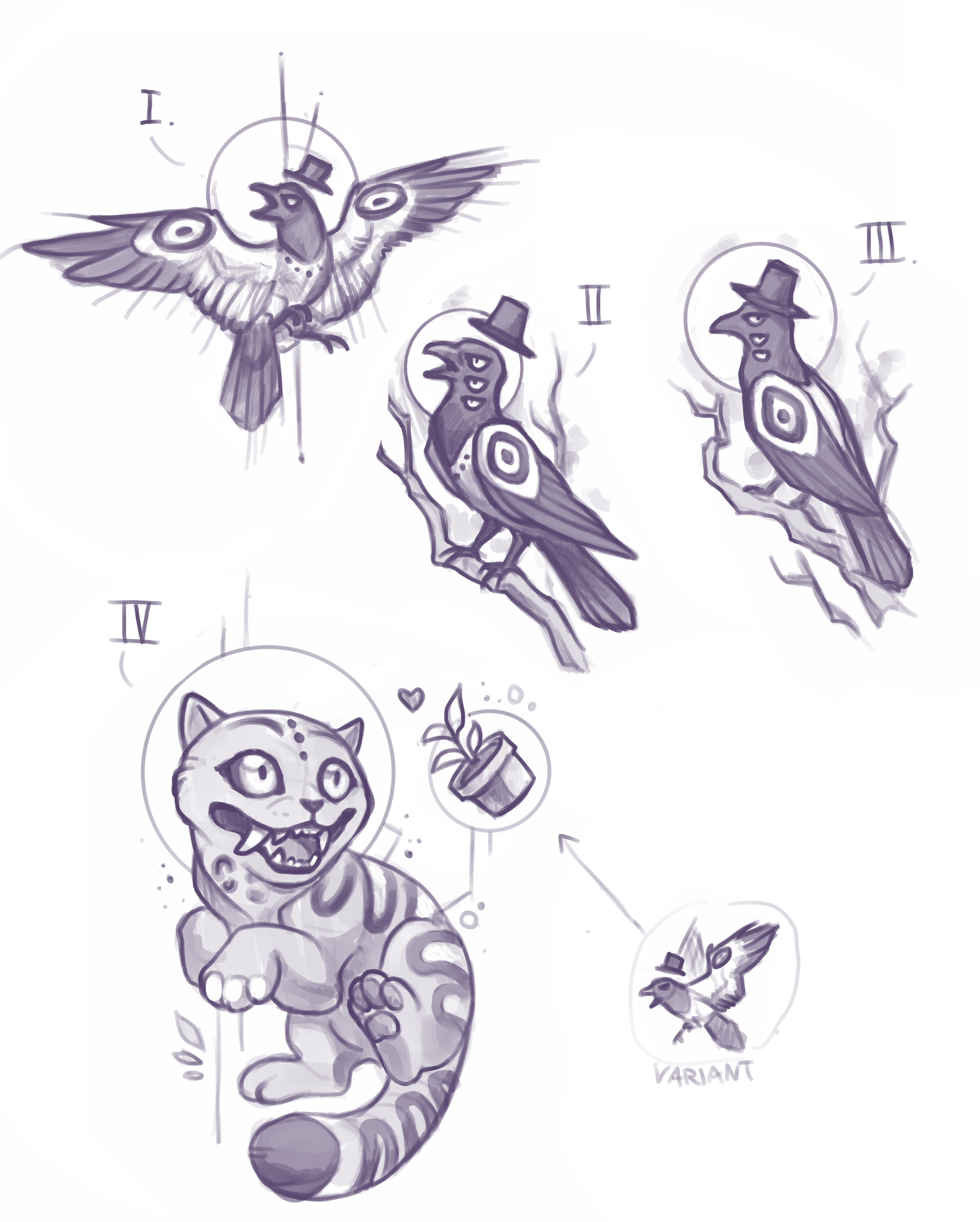 #168 - KPop Demun Hunter Crow & Tiger designs -  alle frei