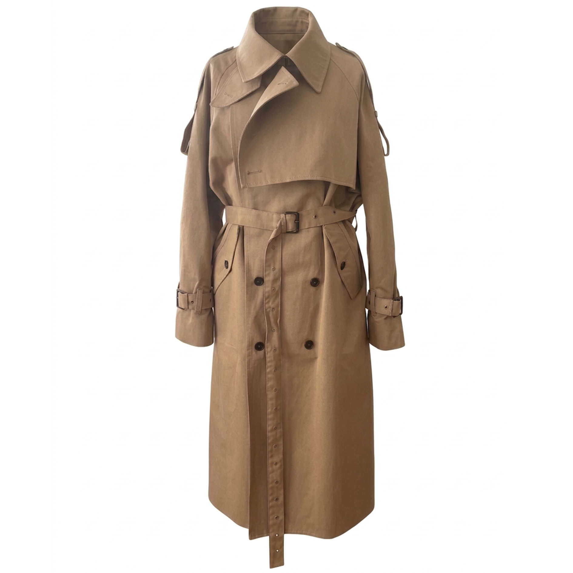 OVERSIZED ARMY-INSPIRED TRENCH COAT