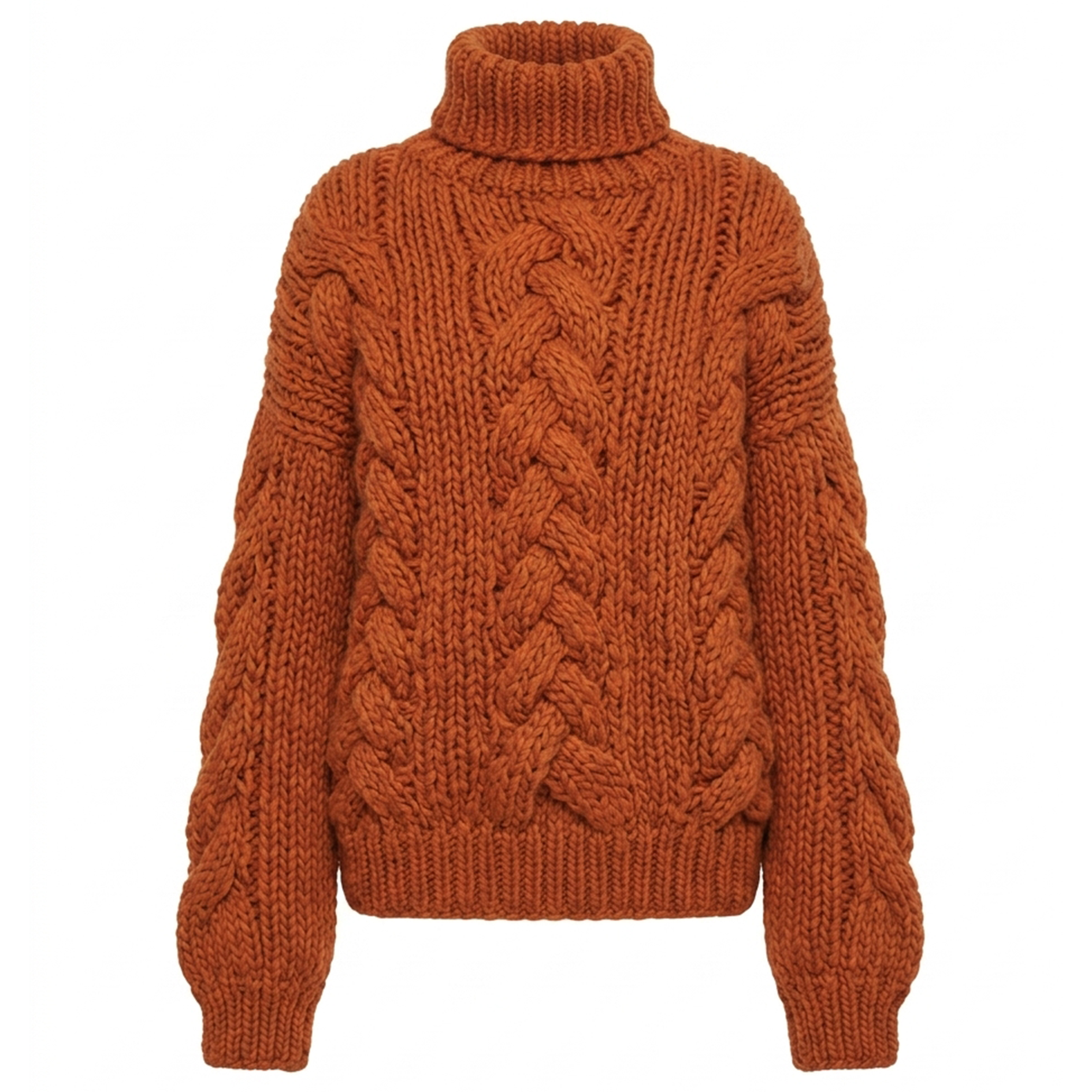 HANDAMADE CABLE WOOL KNITWEAR