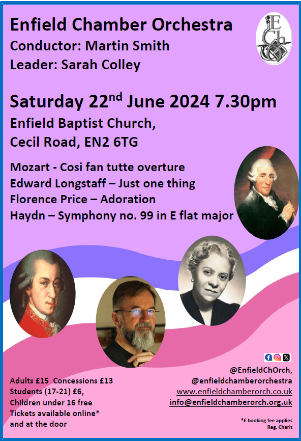 Summer 2024 Concert — Enfield Chamber Orchestra
