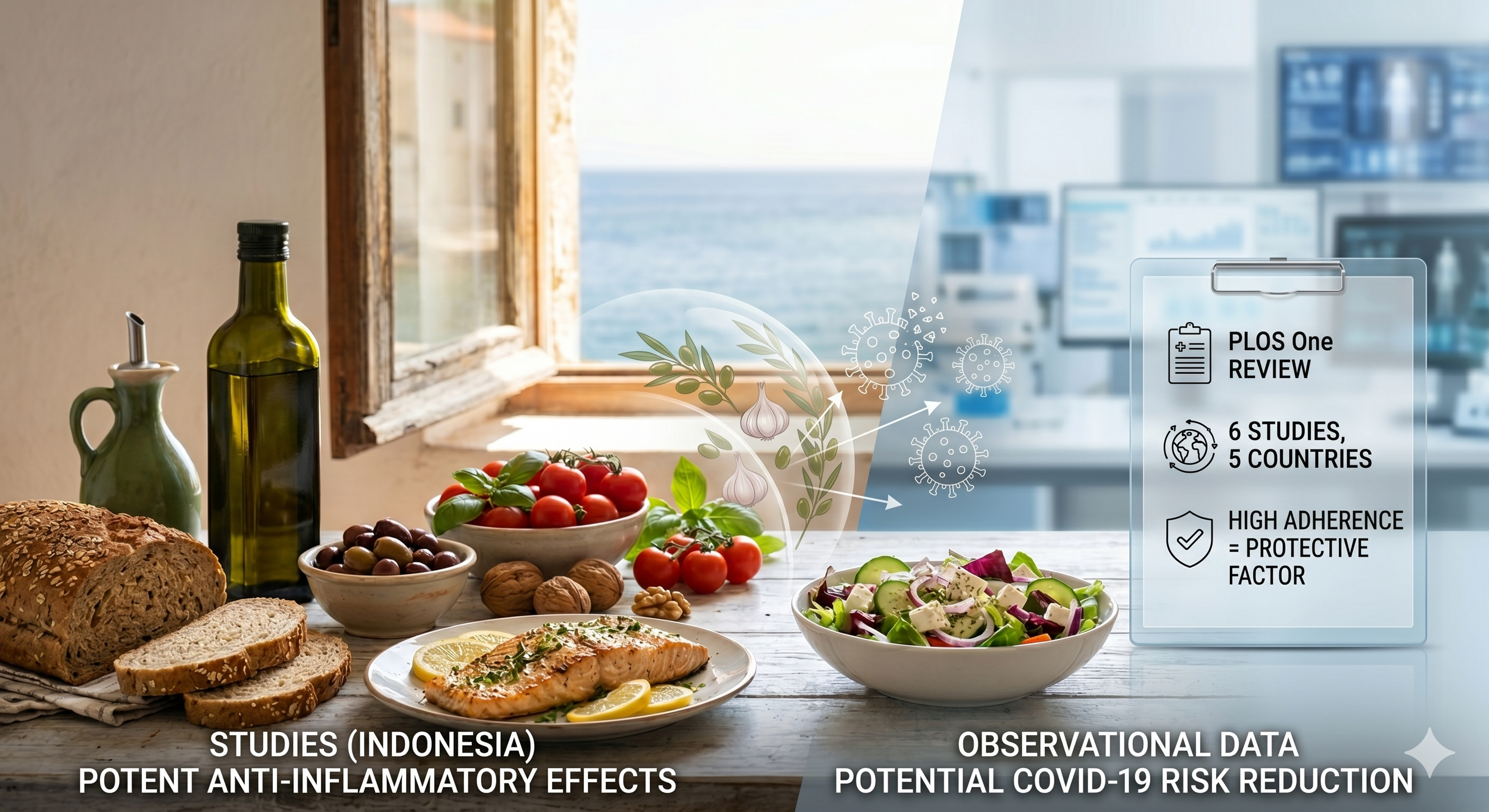 Mediterranean diet may reduce COVID-19 risk, data suggests