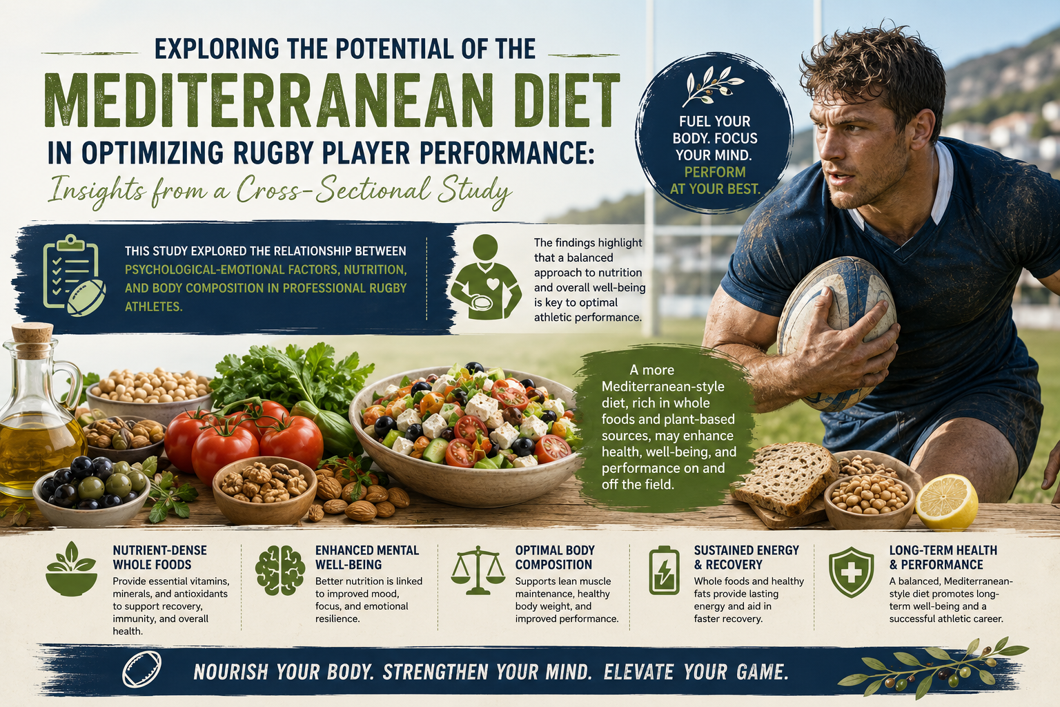 Exploring the Potential of the Mediterranean Diet in Optimizing Rugby Player Performance: Insights from a Cross-Sectional Study"