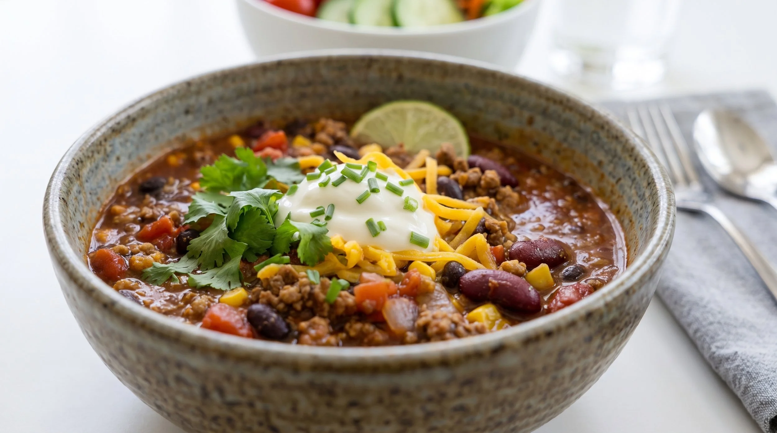 Chili con Carne Soup Bowl with MFL Garden Salad