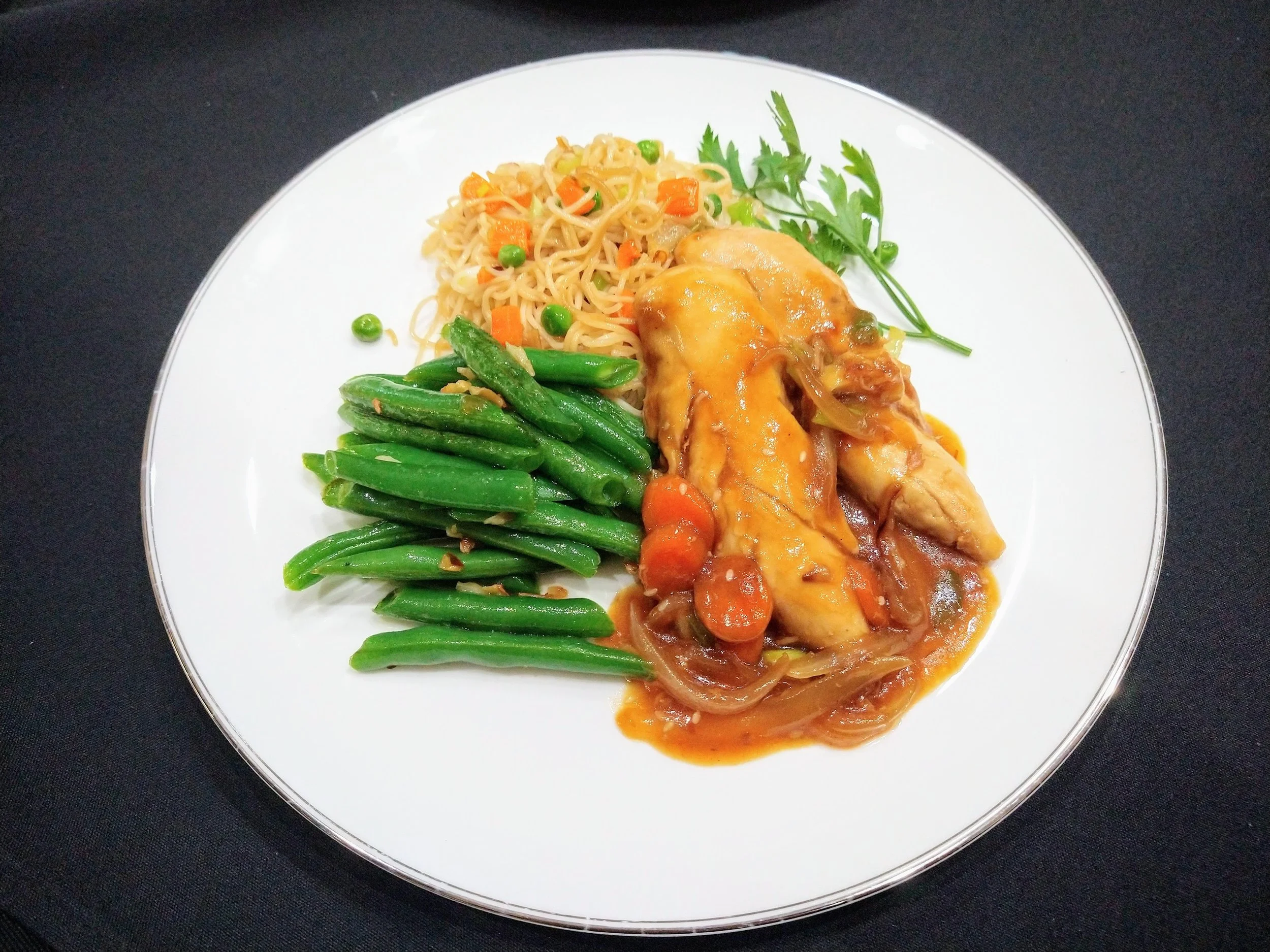 Teriyaki Chicken Tenders dinner