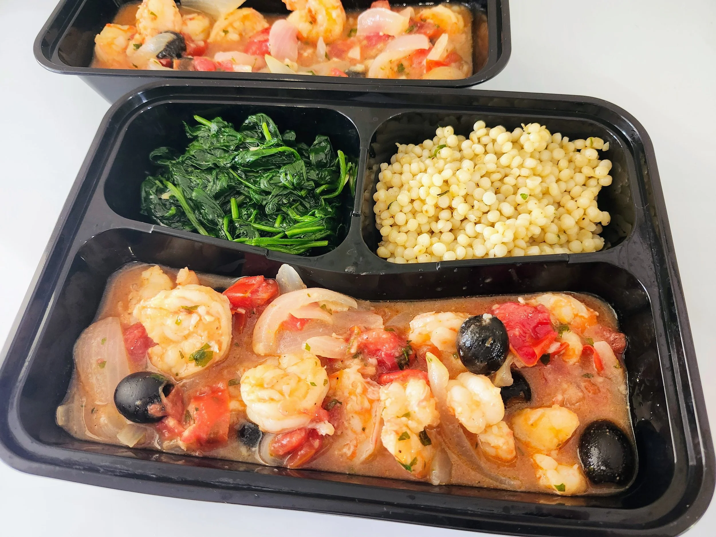shrimp with olives for the mediterranean diet