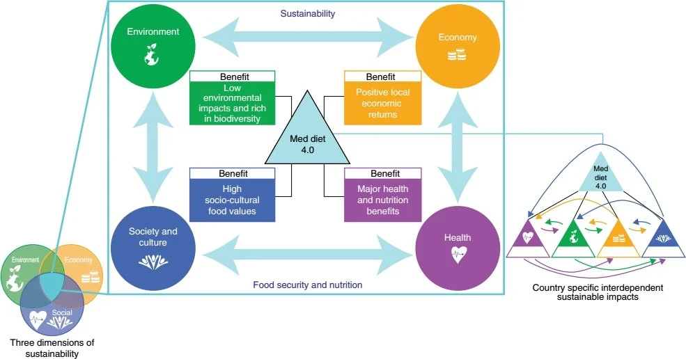 The Med Diet 4.0 Framework: A Multidimensional Mediterranean Diet as a Sustainable Diet Model