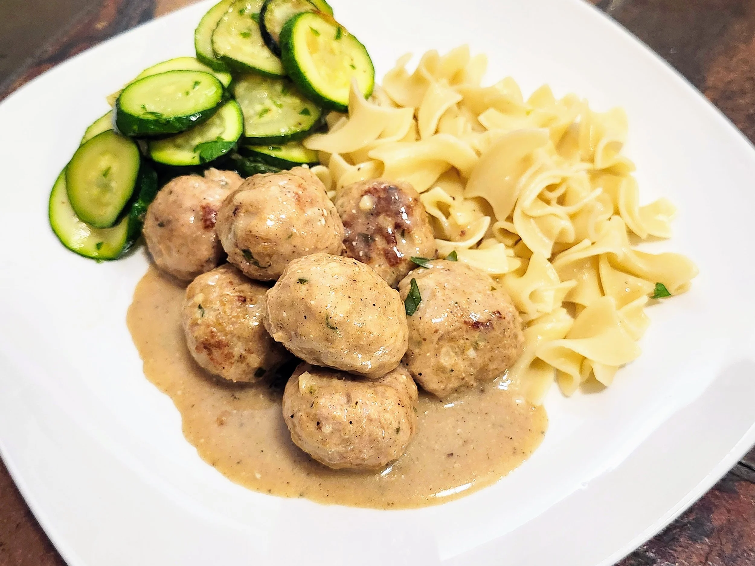 Pork Swedish Meatballs for the mediterranean diet