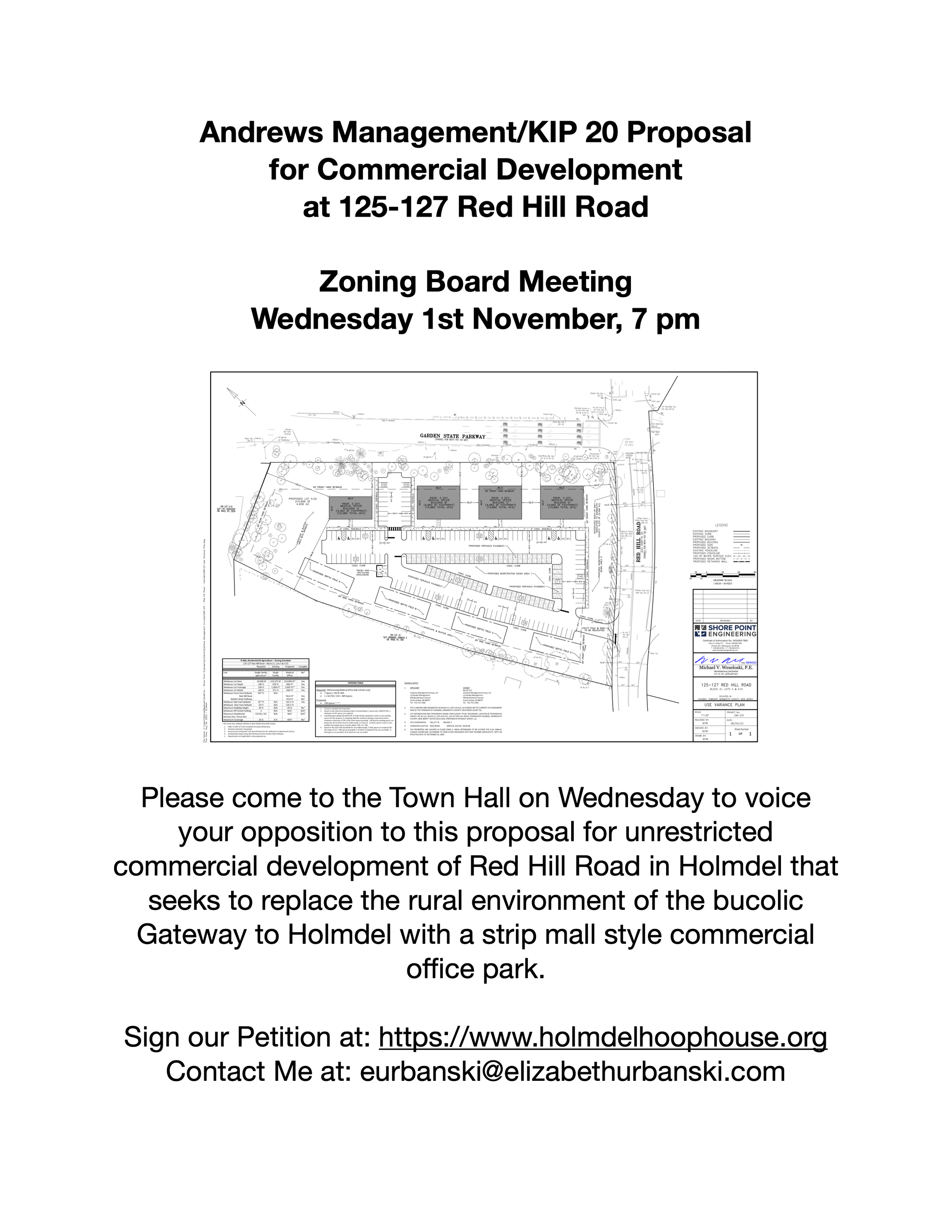 Voice Your Opposition to the Unrestricted Commercial Development of Red Hill Road