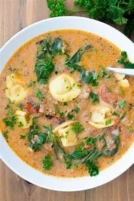 Sausage and Tortellini Soup - Slow Cooker