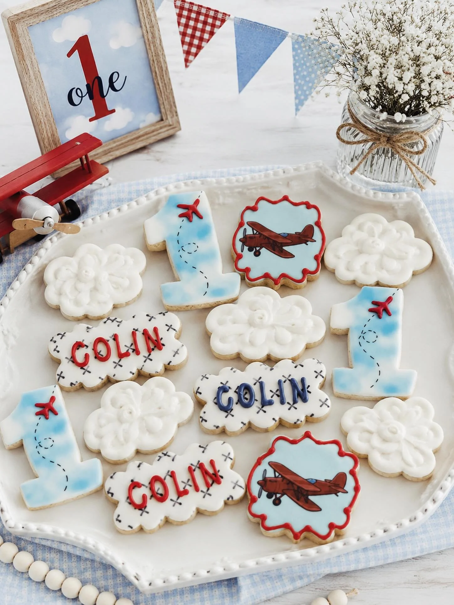 Happy First Birthday Colin! ❤️🩵✈️❤️🩵