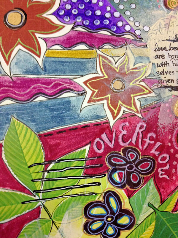 Overflow ~ art journal peek