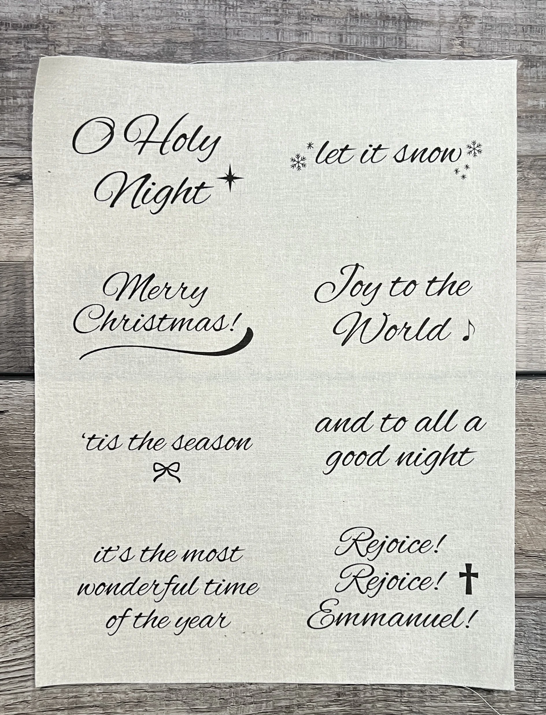 Large Christmas Printed Fabric