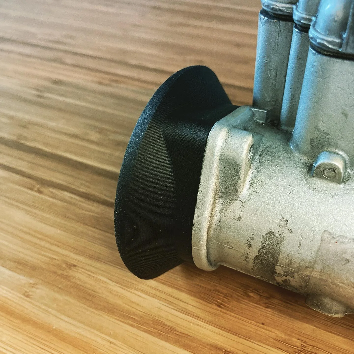 These are my personal favourite ram pipes. 25mm long for the Weber 45DCOE. The base perfectly matches the Weber contours and they end up looking very factory. Unfortunately they have holes for mounting but I suspect that won&rsquo;t make much of a di