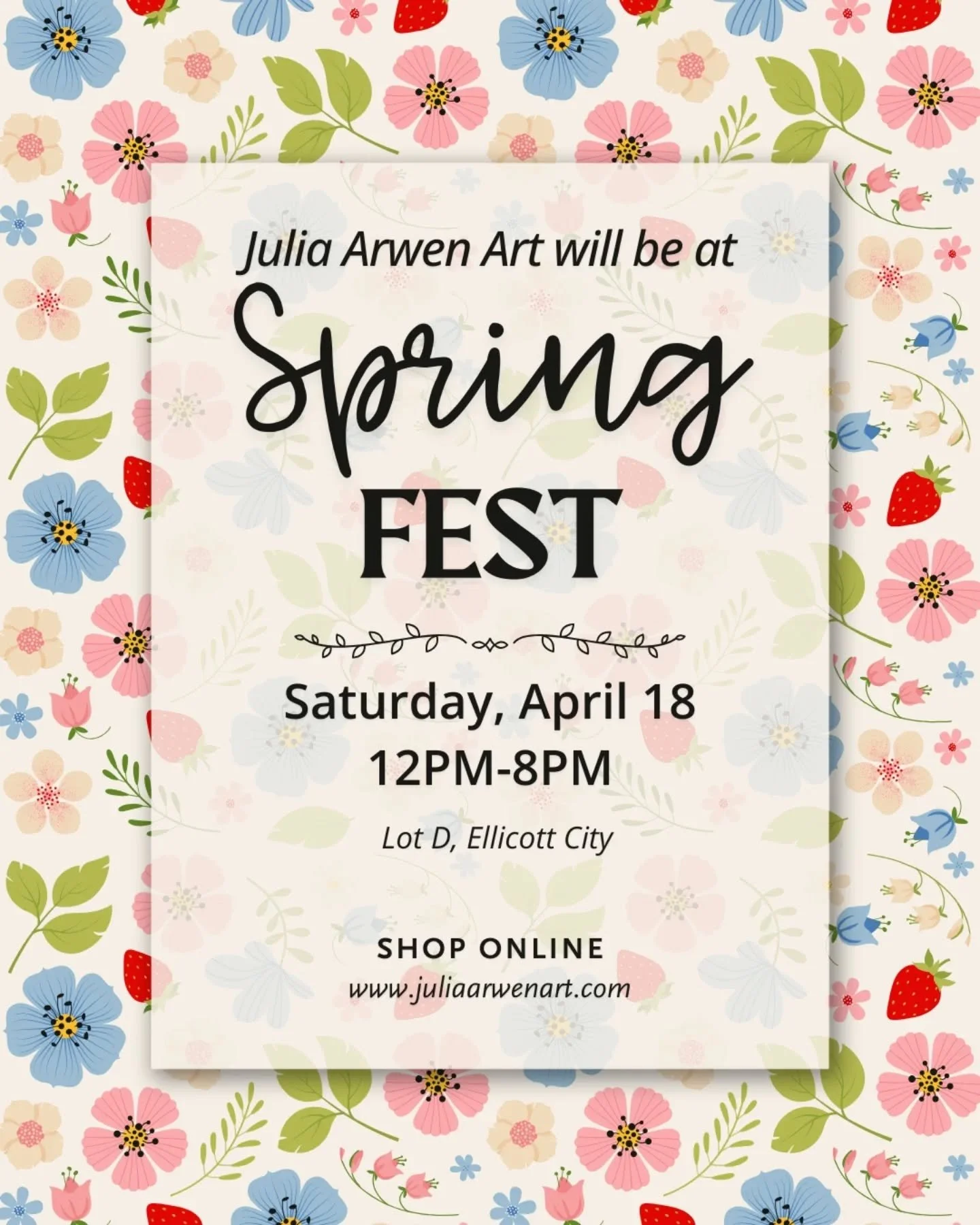 Come see us on Saturday! We will have all our usual stickies and more :)
-
#marylandfestival #marylandmakers #mdevents #springfest #springfestival