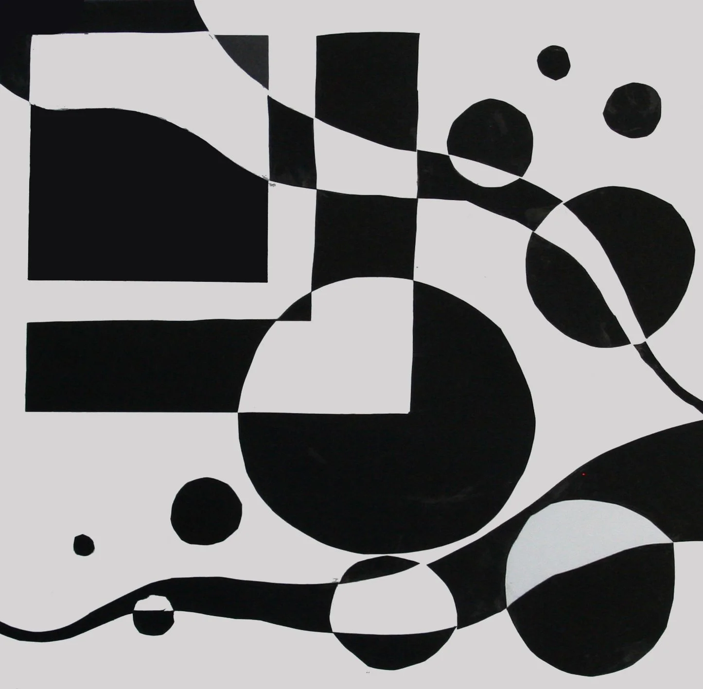 Symphony # 1 | Cut paper. This piece was completed during my time at Howard Community College in my 2D Design class. This piece explores the use of the elements and principles of design.
