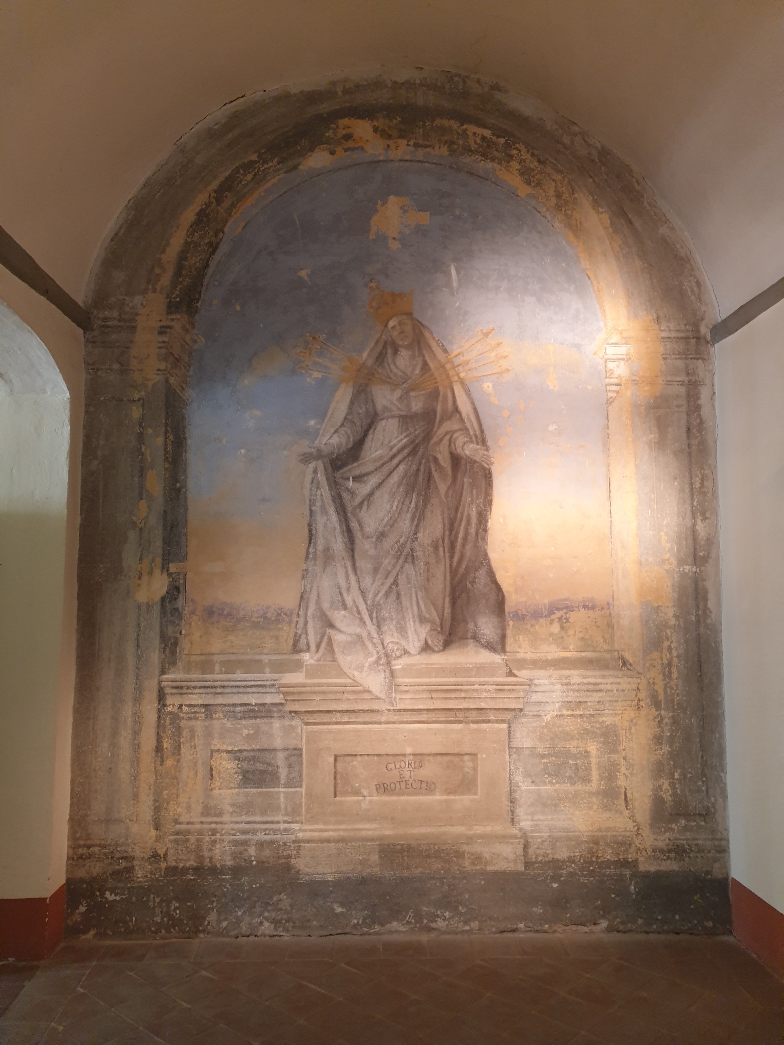 Mural in the Biblioteca Agora in Lucca