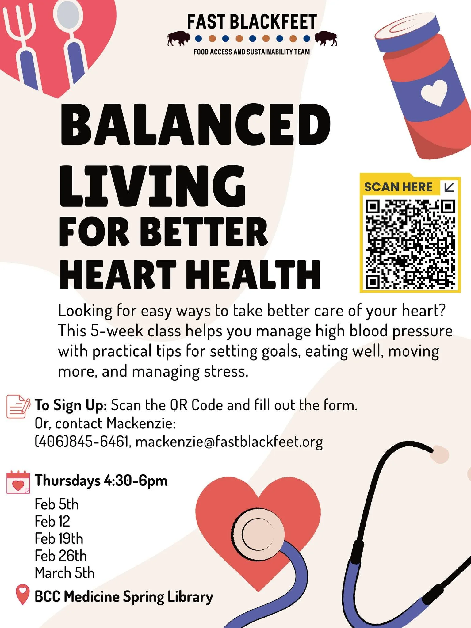 Balanced Living for Better Heart Health (5 week class series) 
