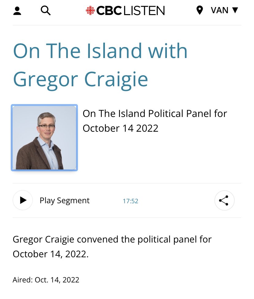 CBC on the Island - Friday Political Panel - Oct 2022