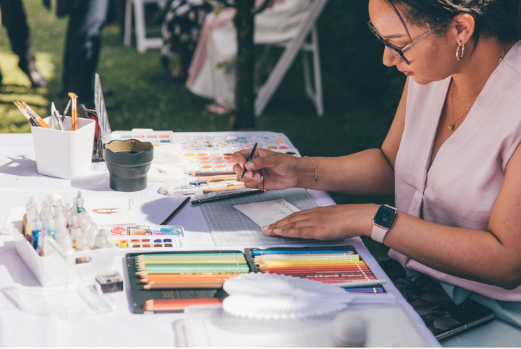 The Artful Entertainment of Live Guest Painting