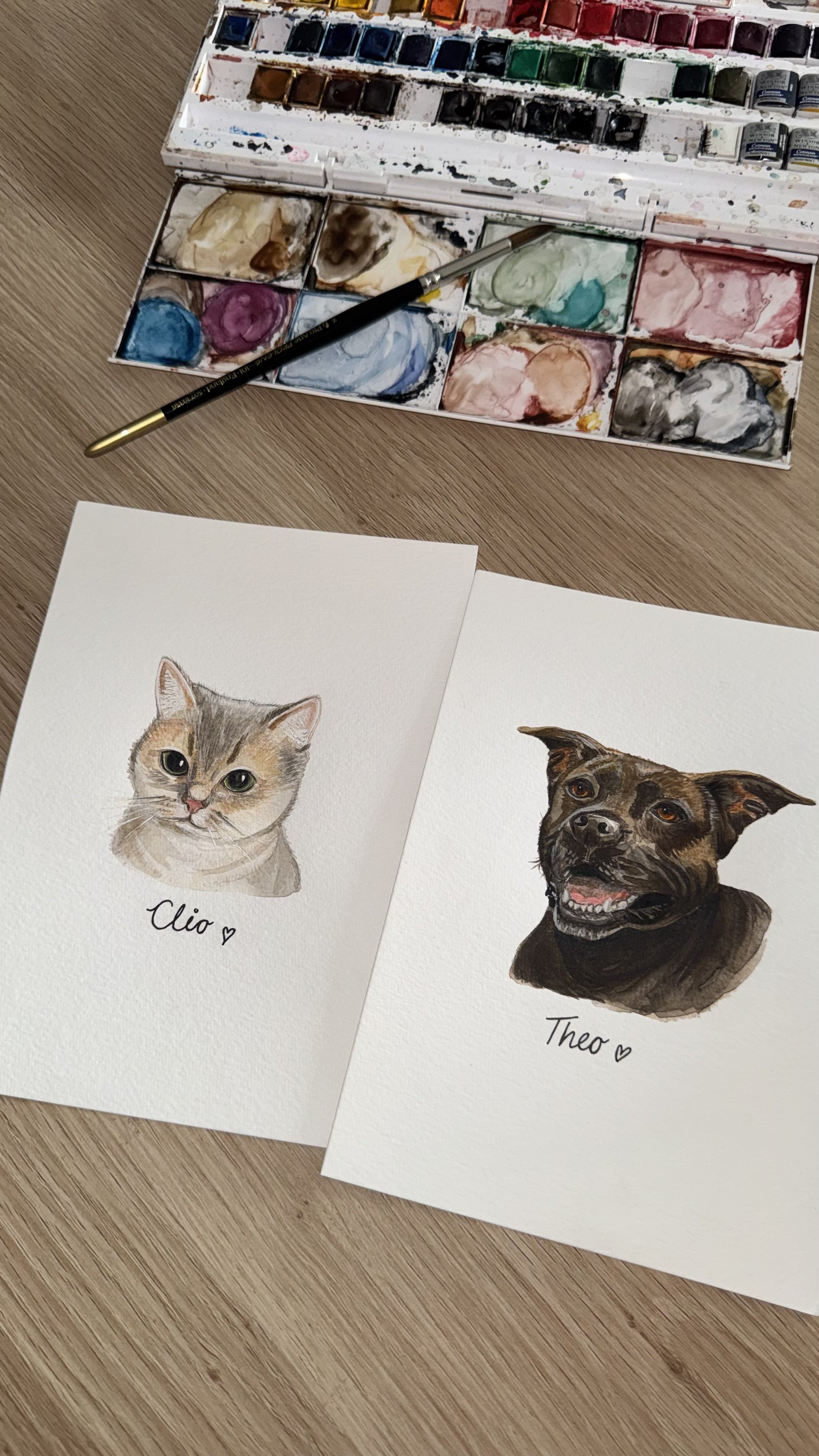 Mini Pet Portrait Painting - Size a5