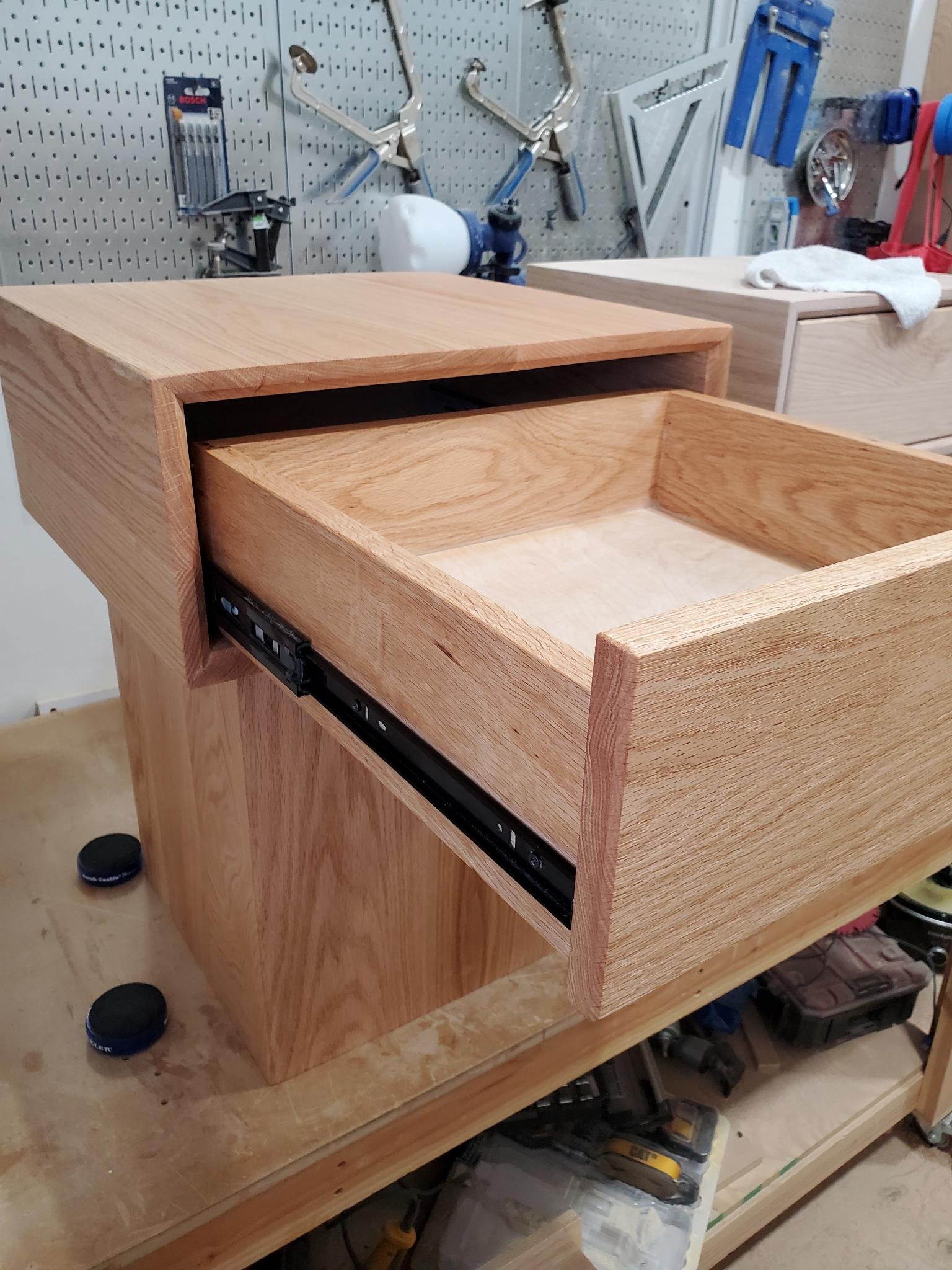 Solid Oak Nightstand 2