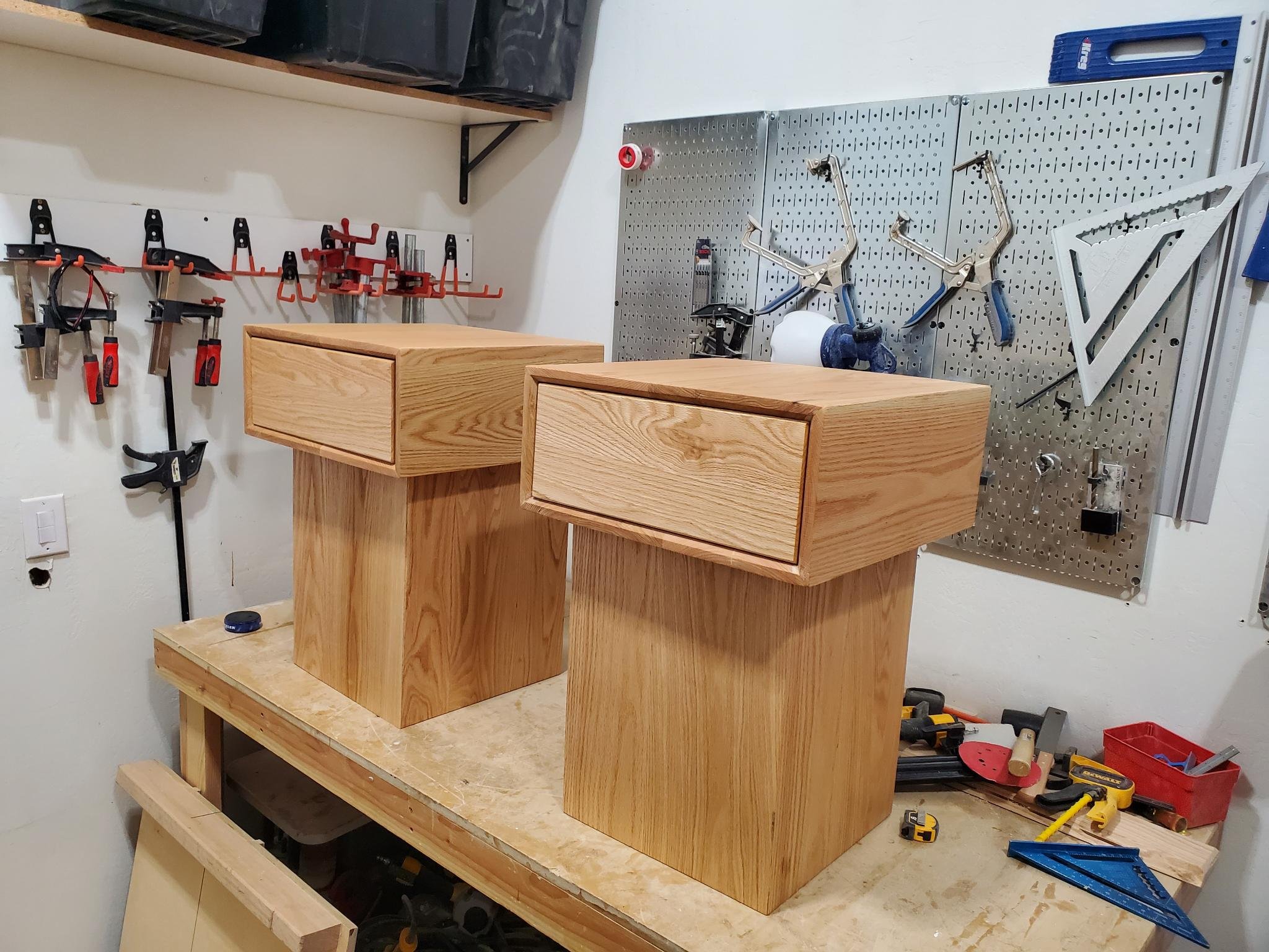 Solid Oak Nightstand 1