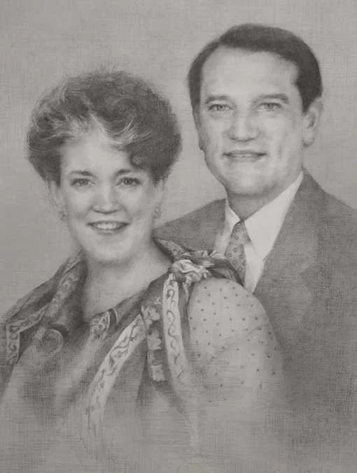 Cross Family Graphite Painting