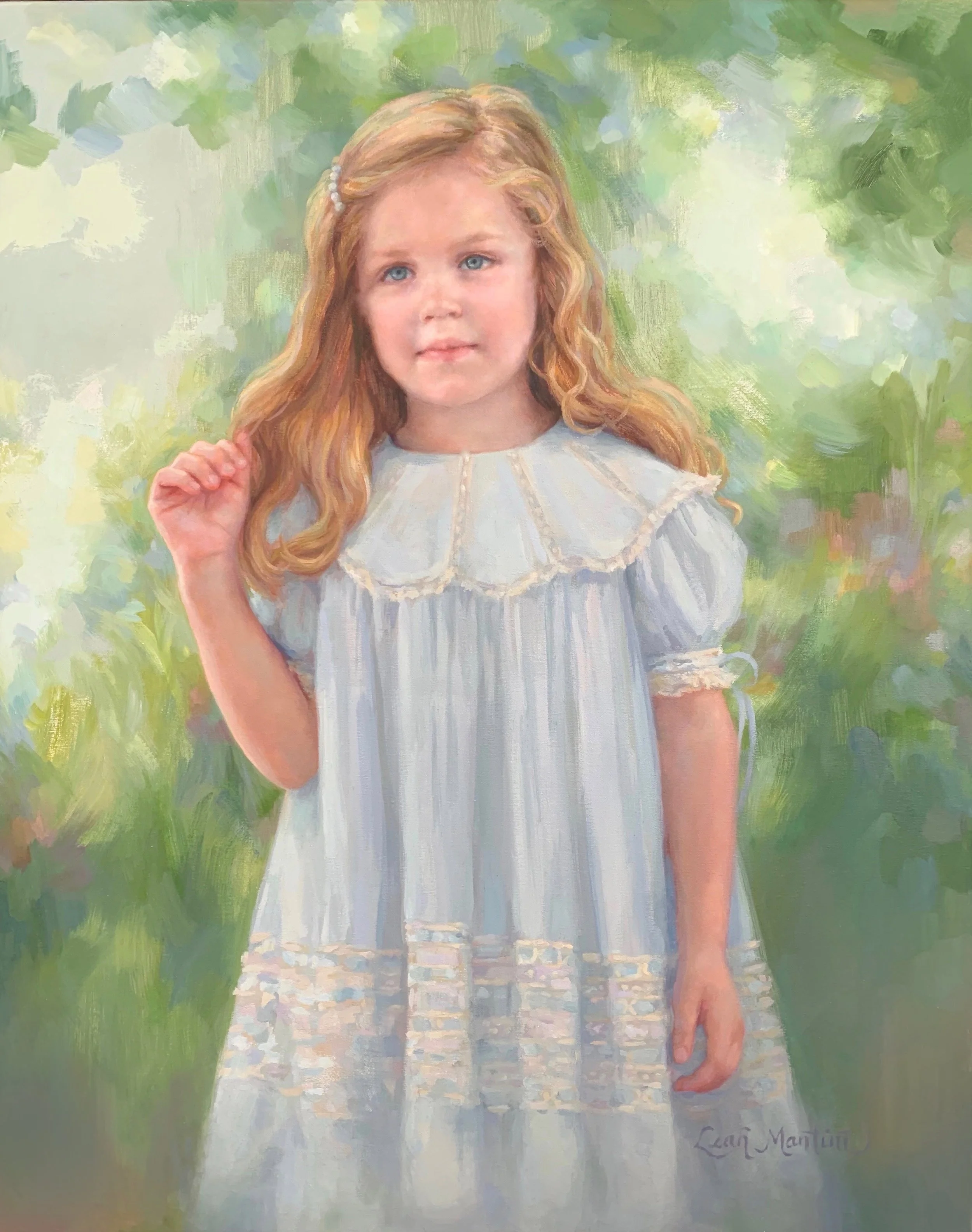Lyla, Child Portrait in Oil
