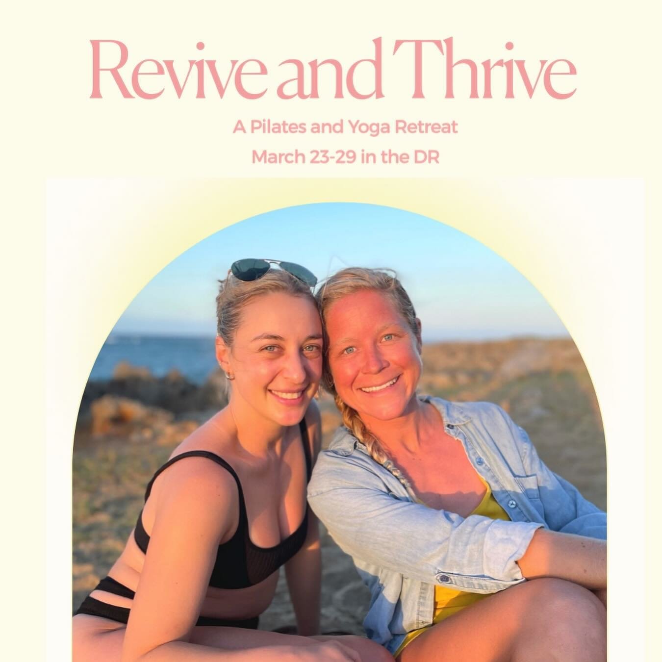 ☀️2 Spots Left for Our March 2024 Pilates and Yoga Retreat in the DR☀️

REVIVE AND THRIVE with @chrissylefavour and I,  March 23-29th 2024 in Cabarete, DR. Join us for a week of movement, connection and nature time in lush, eco-friendly jungle resort