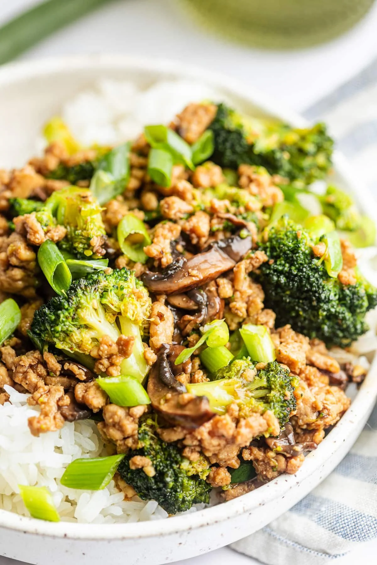 Ground Chicken with Broccoli