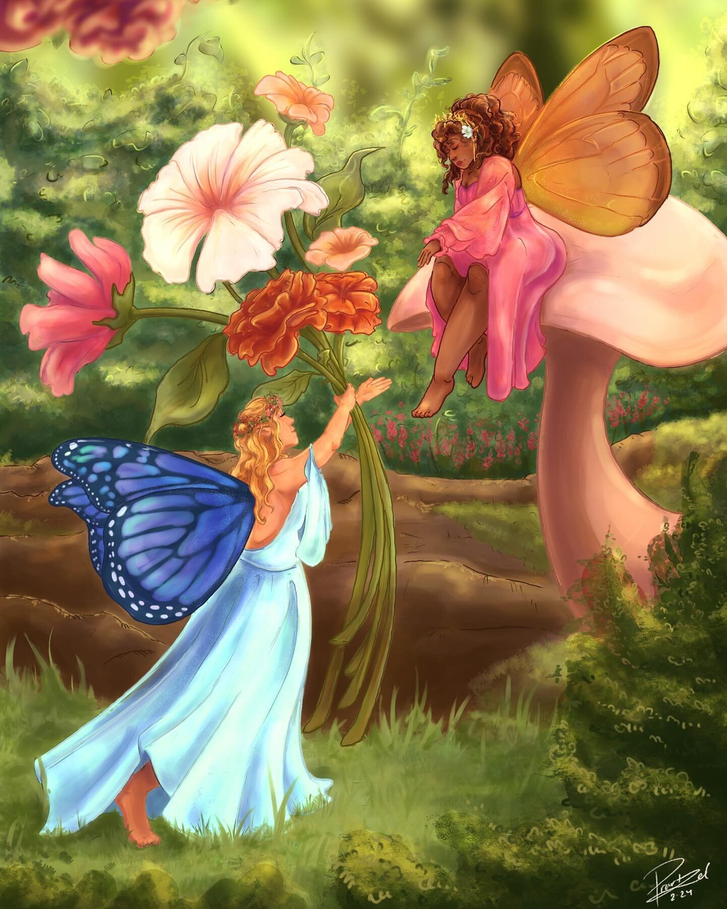 what if we were fairies and gave each other flowers 🌸💕
&bull;
&bull;
&bull;
&bull;
&bull;
&bull;
[tags]
#fairies #fairy #illustration #lgbtq #sapphic #sapphicart #fantasy #art #artistsoninstagram #digitalartist #dogitalart
