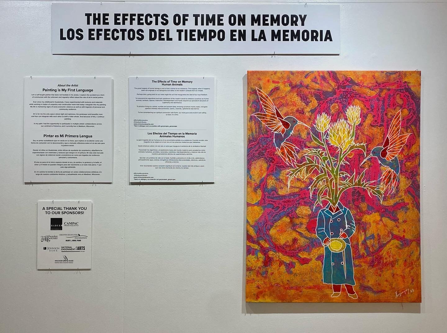 &ldquo;Free opening event Friday September 9th from 5 to 7 pm&rdquo;  At the @latinoartsinc  1028 S. Ninth St. Milwakee, WI 53204 

The effects of time on Memory 
&ldquo;Human Animals&rdquo; 

www.latinoartsinc.org
#XibalbaArtStudio 
www.richiemorale
