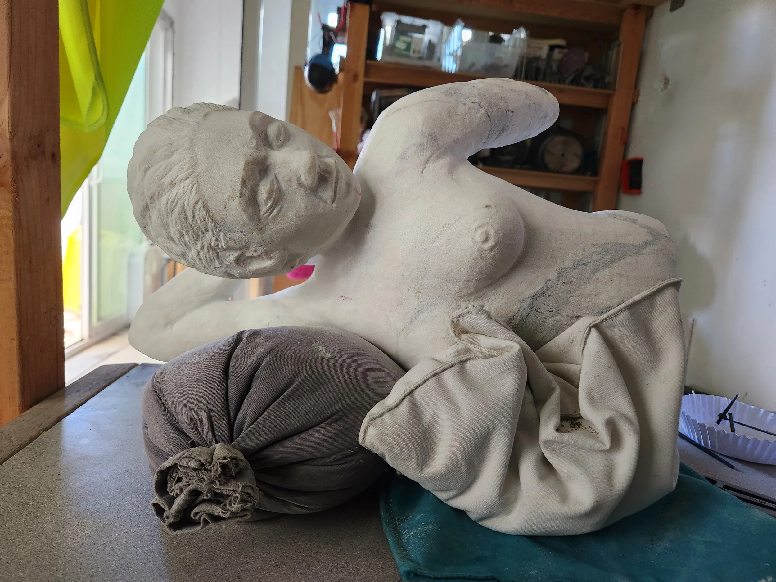 "Automata" marble. 2026. 18" x 12" x 10"