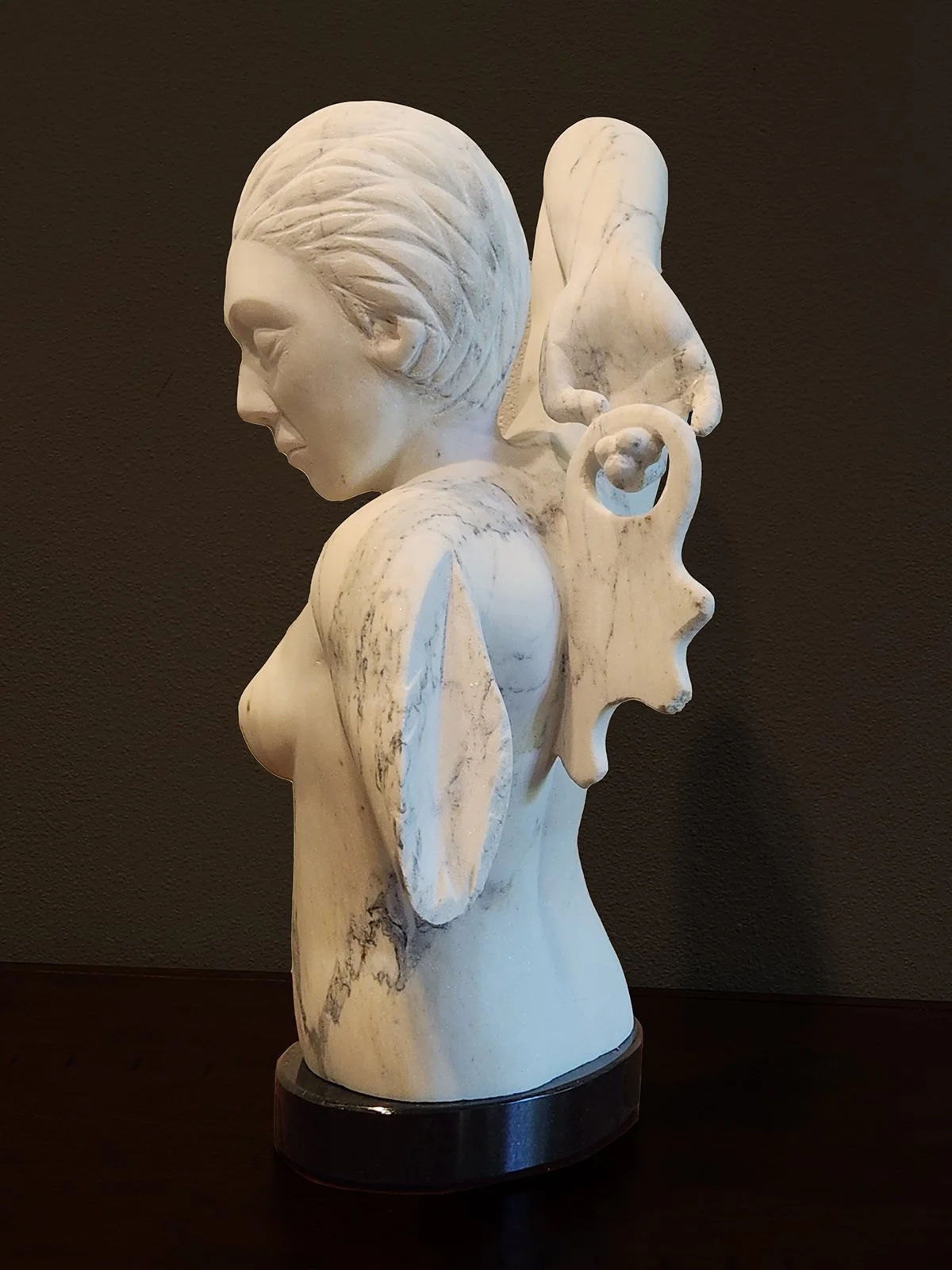 "Automata" marble. 2026. 18" x 12" x 10"