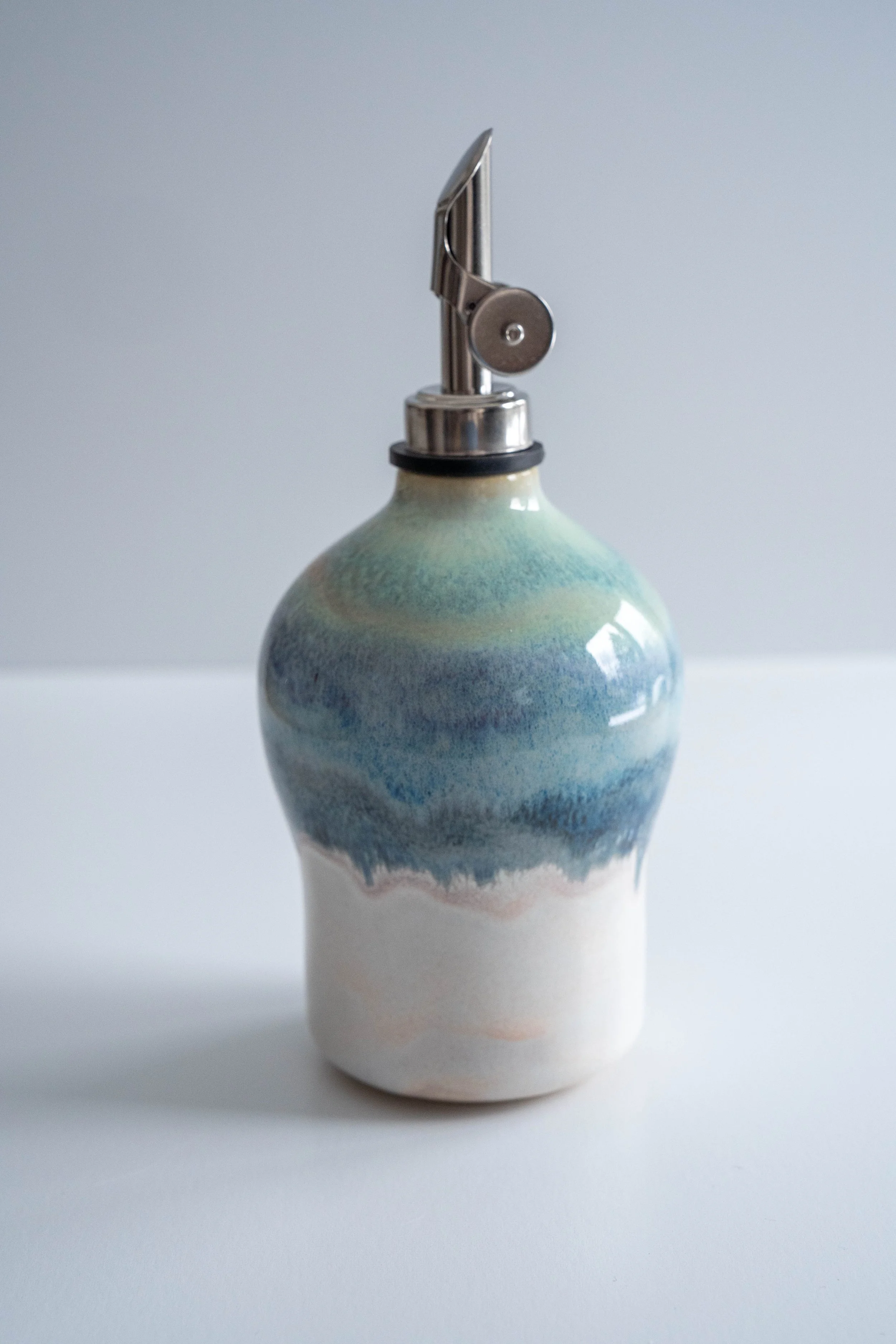 Oil Cruet in Blue Mountain (~13oz)