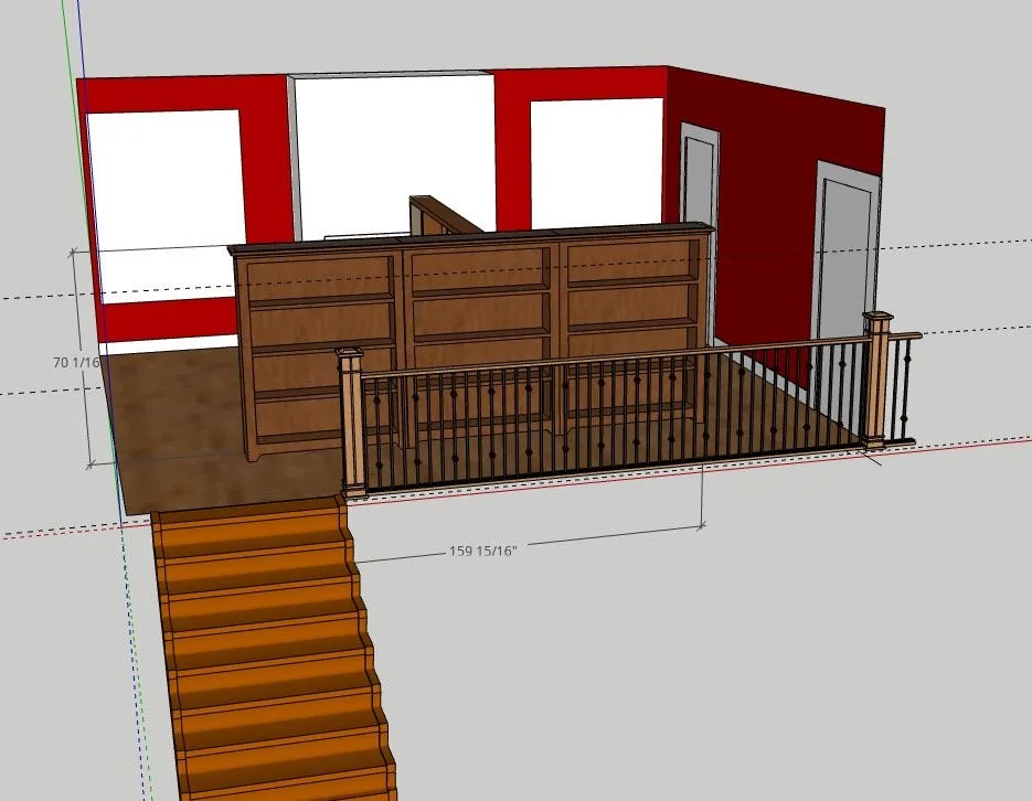 Bookcase final with dims.JPG