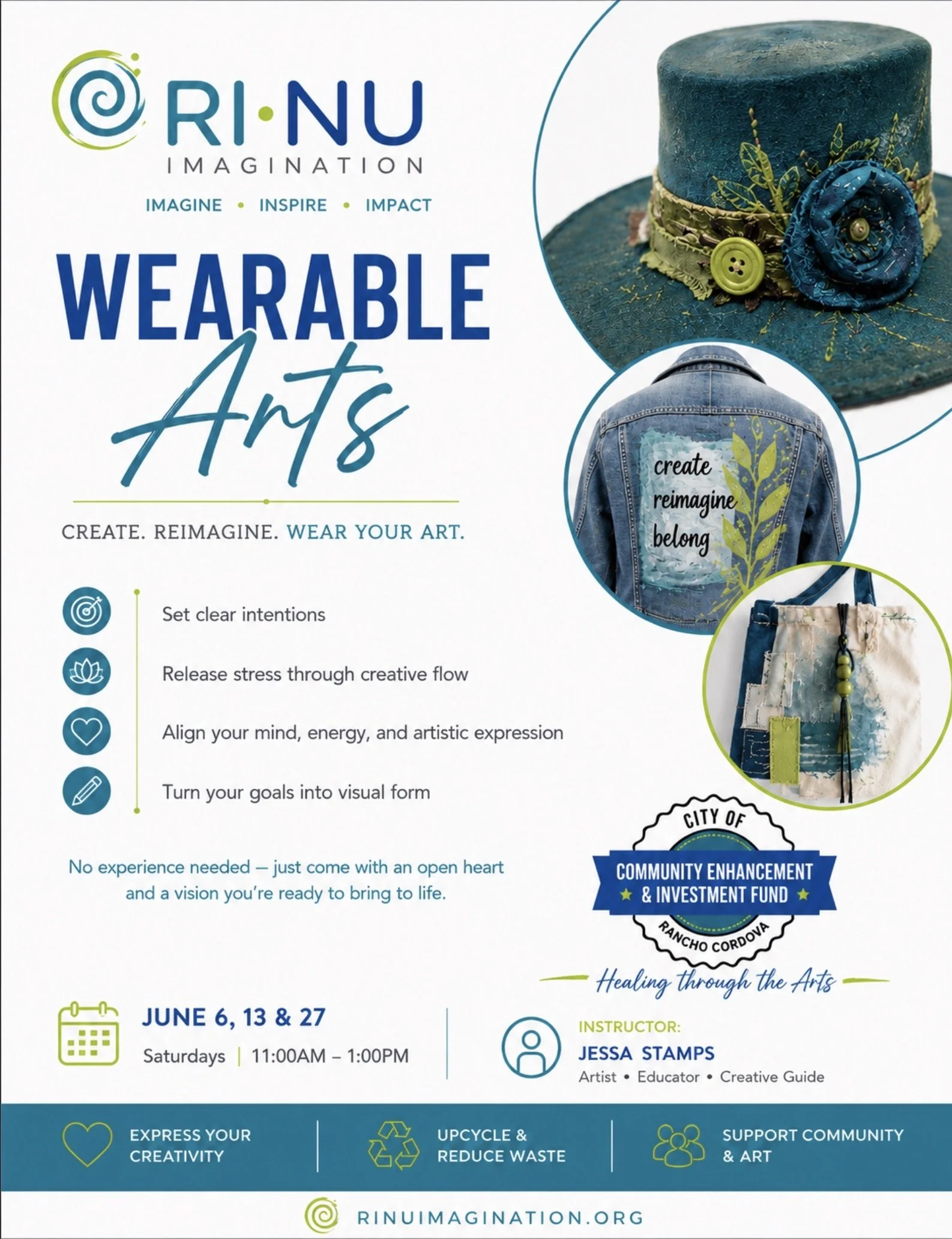 Ri-Nu Imagination - Wearable Arts Workshop