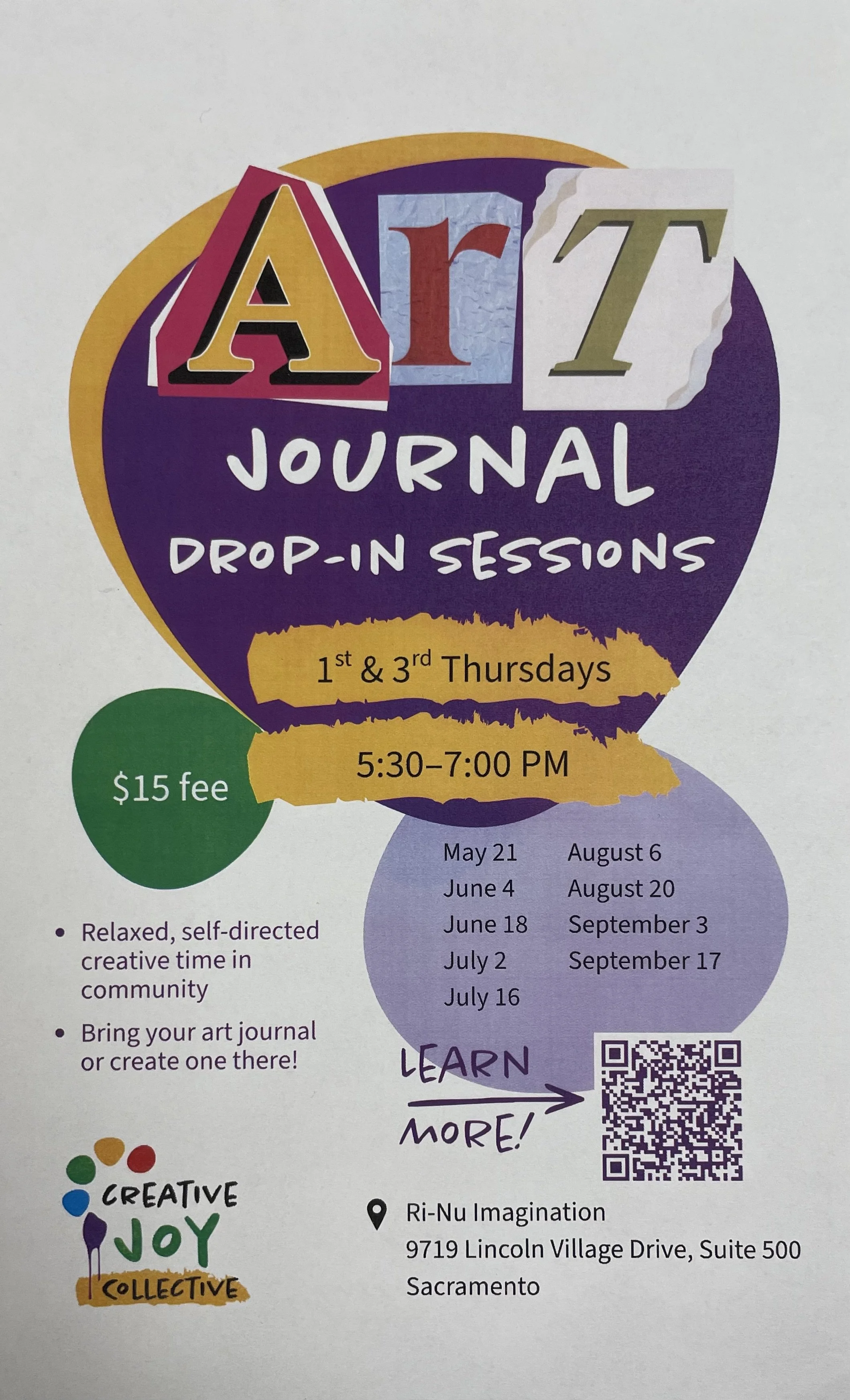 Maria Pascoal - Art Journal Drop-In Workshop