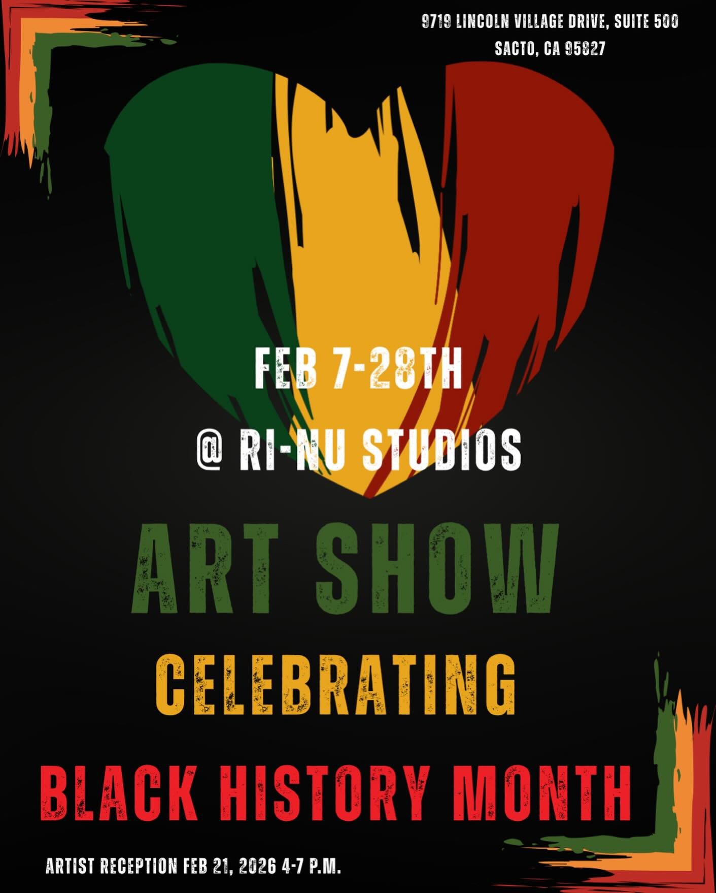 Artist Reception Feb 28th 4-7 pm.  Art Works by:  Heather Moore, Liana Clark, Leon Phillips, Ali and Waalee Sutan