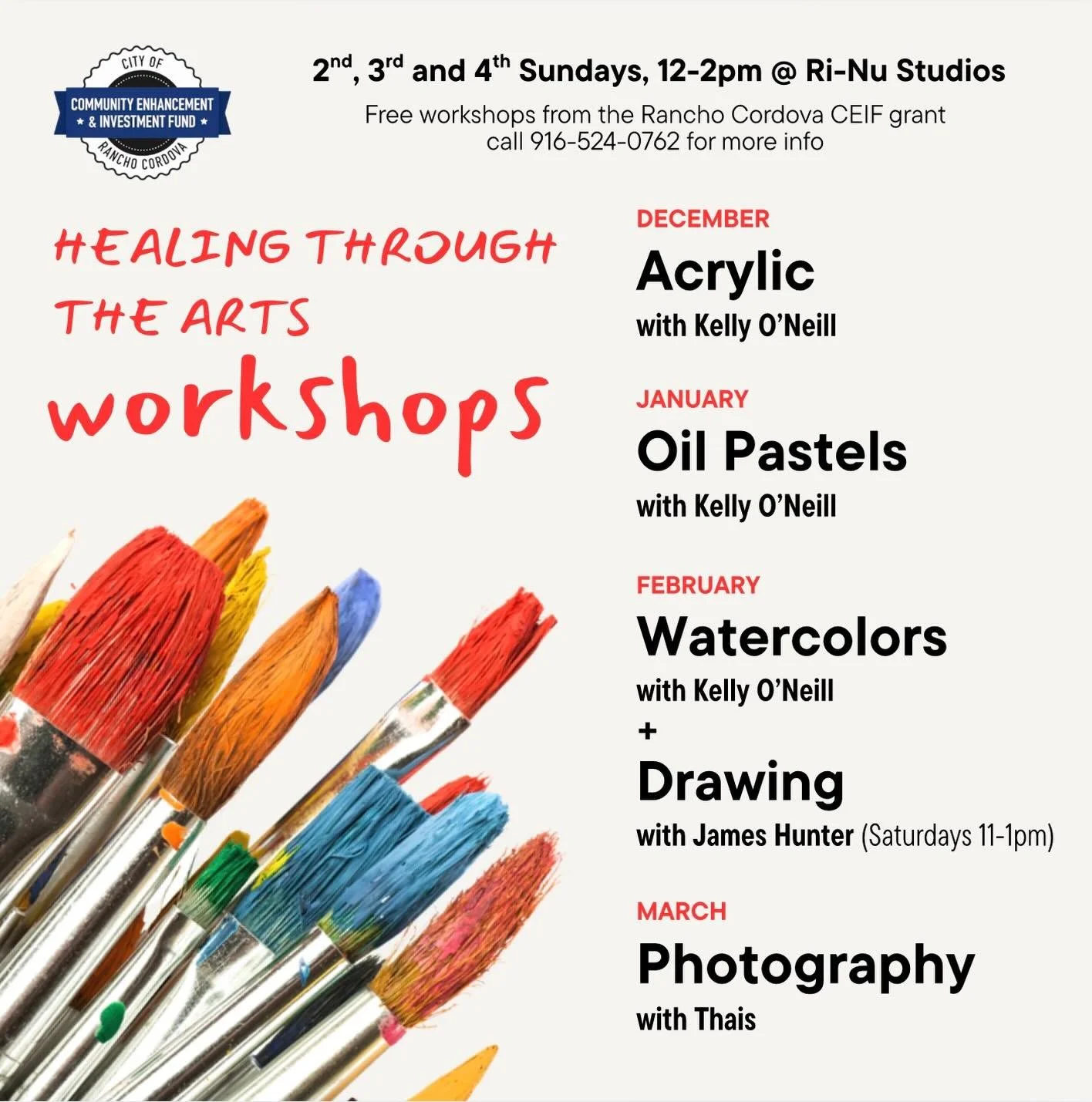 Jim Hunter Instruction on drawing every Saturday in Feb 11-1p.m.  Join us