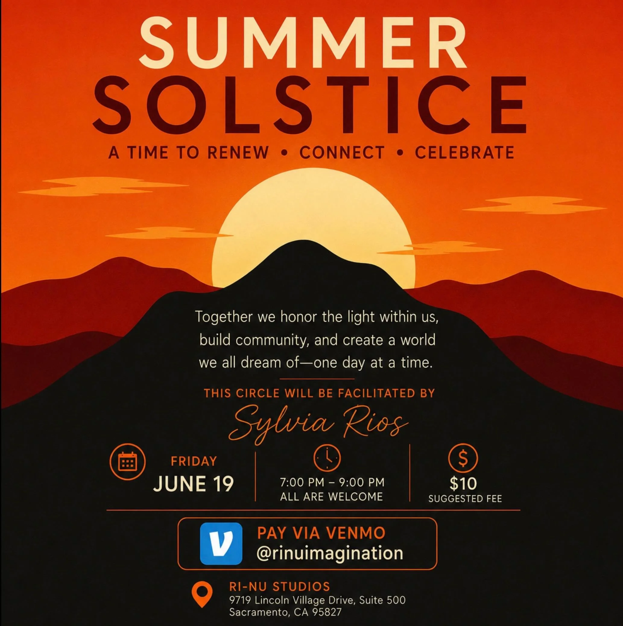 Join Sylvia Rios in June!