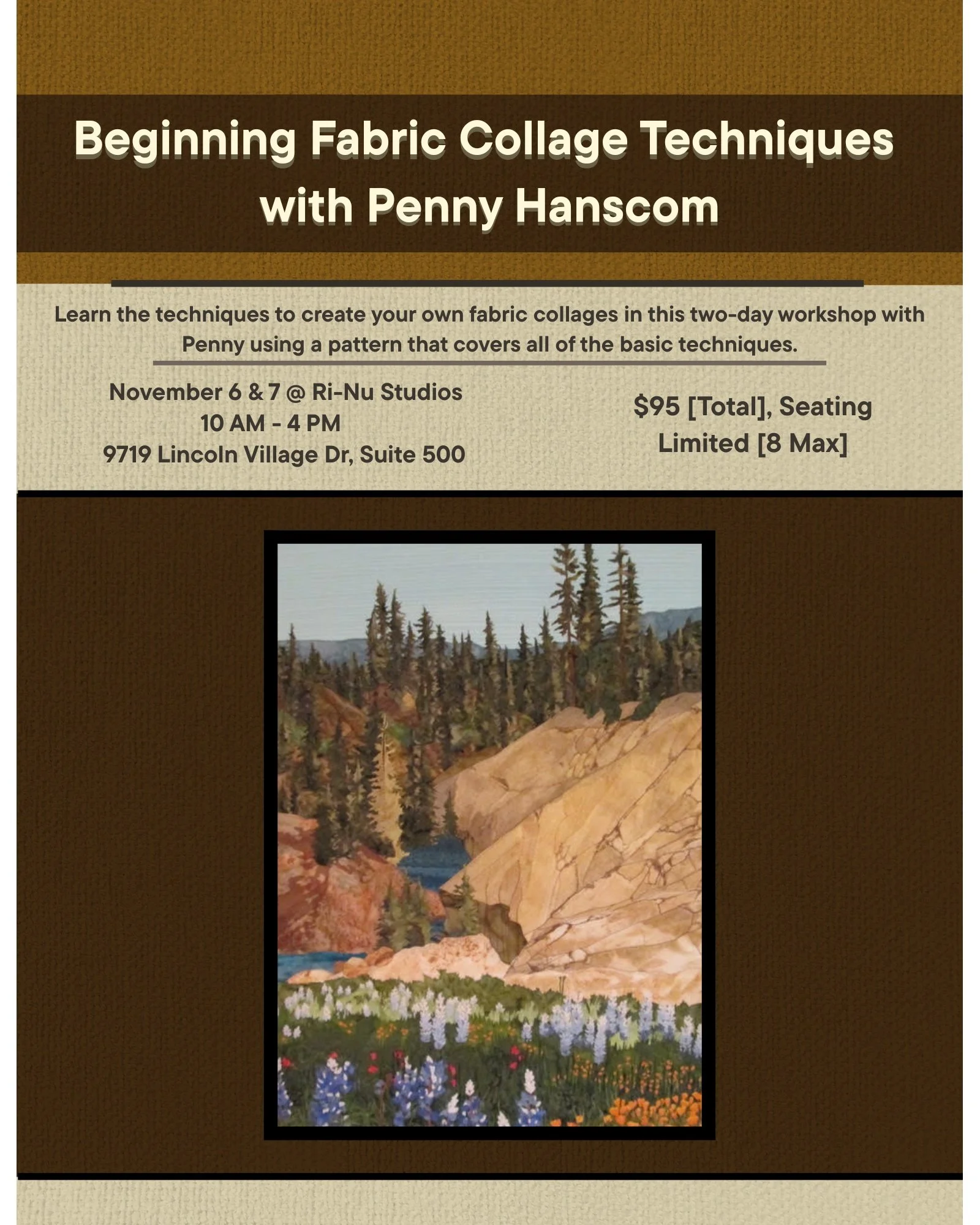 Penny Hanscom - Fabric Collage Workshop