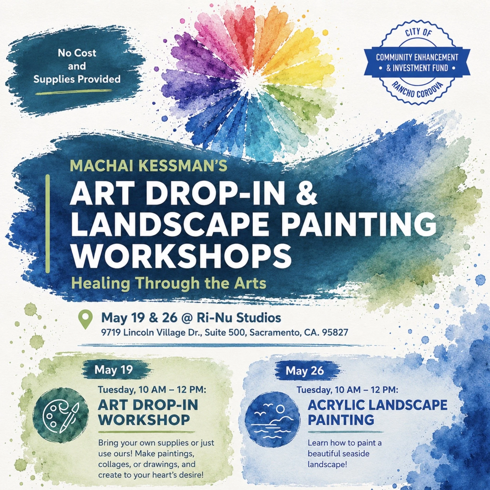 Machai Kessman - Art Drop-In and Landscape Painting Workshops