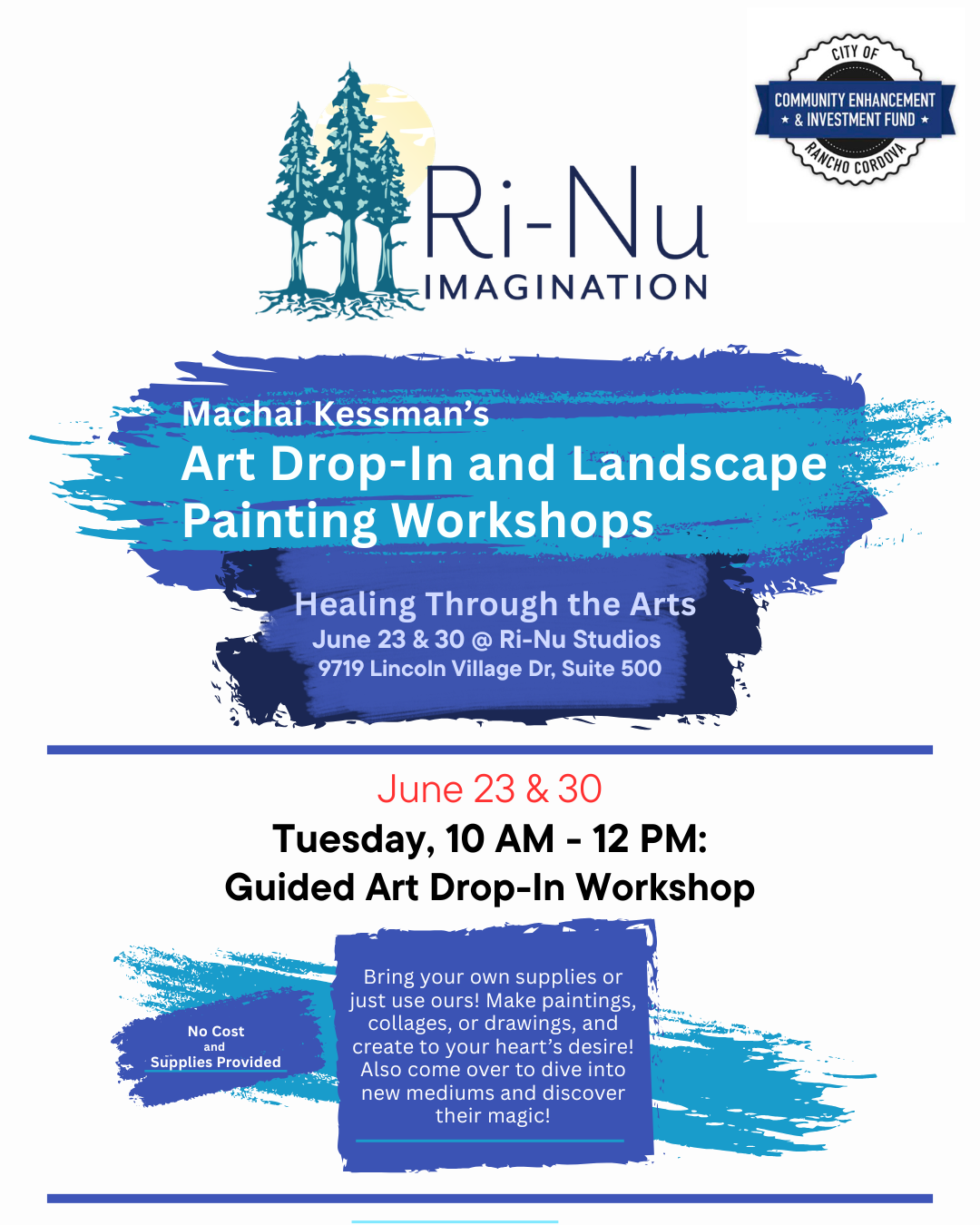 Machai Kessman - Guided Art Drop-In Workshop
