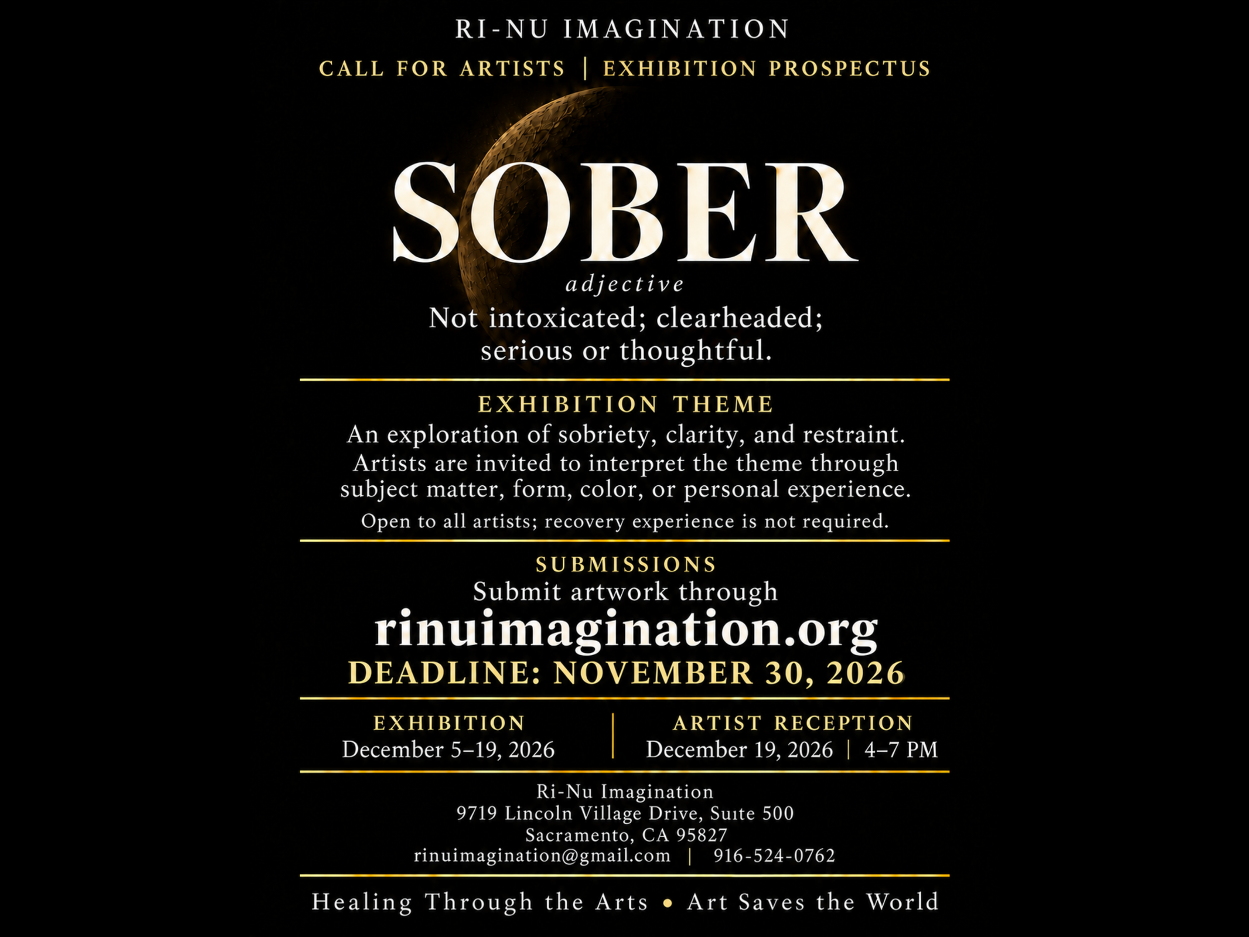 Ri-Nu Imagination - SOBER: Art, Recovery & the Stories We Carry - Call to Artists