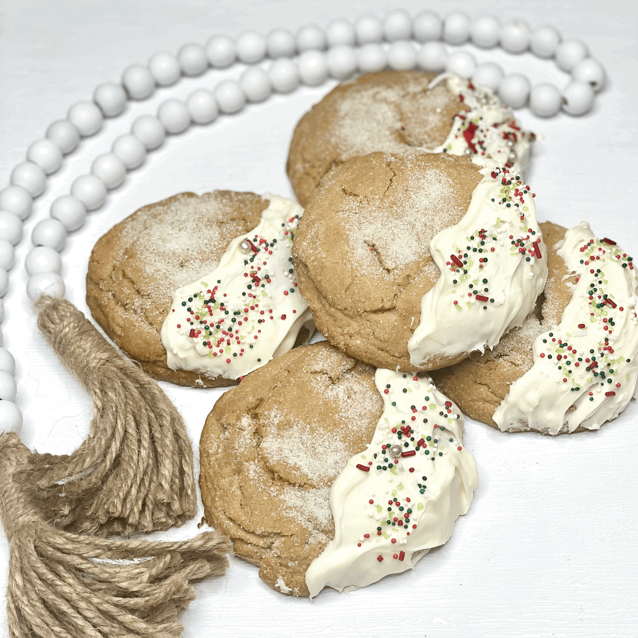 Gourmet White Chocolate Molasses Cookies