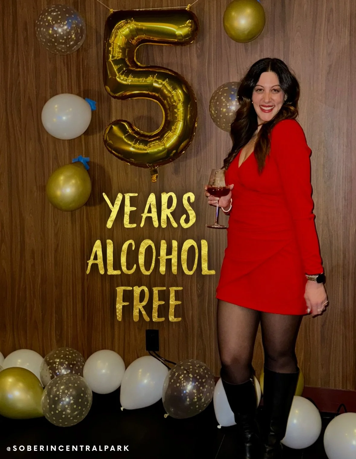 In case you somehow missed the memo, yesterday marked 5️⃣ years since I had my last drink/woke up with my last hangover 🎉✨💛

Five years is WILD YOU GUYS!!! Thank you all for the DMs, texts, calls, (cookies door-dashed to me by my sister) - I truly 