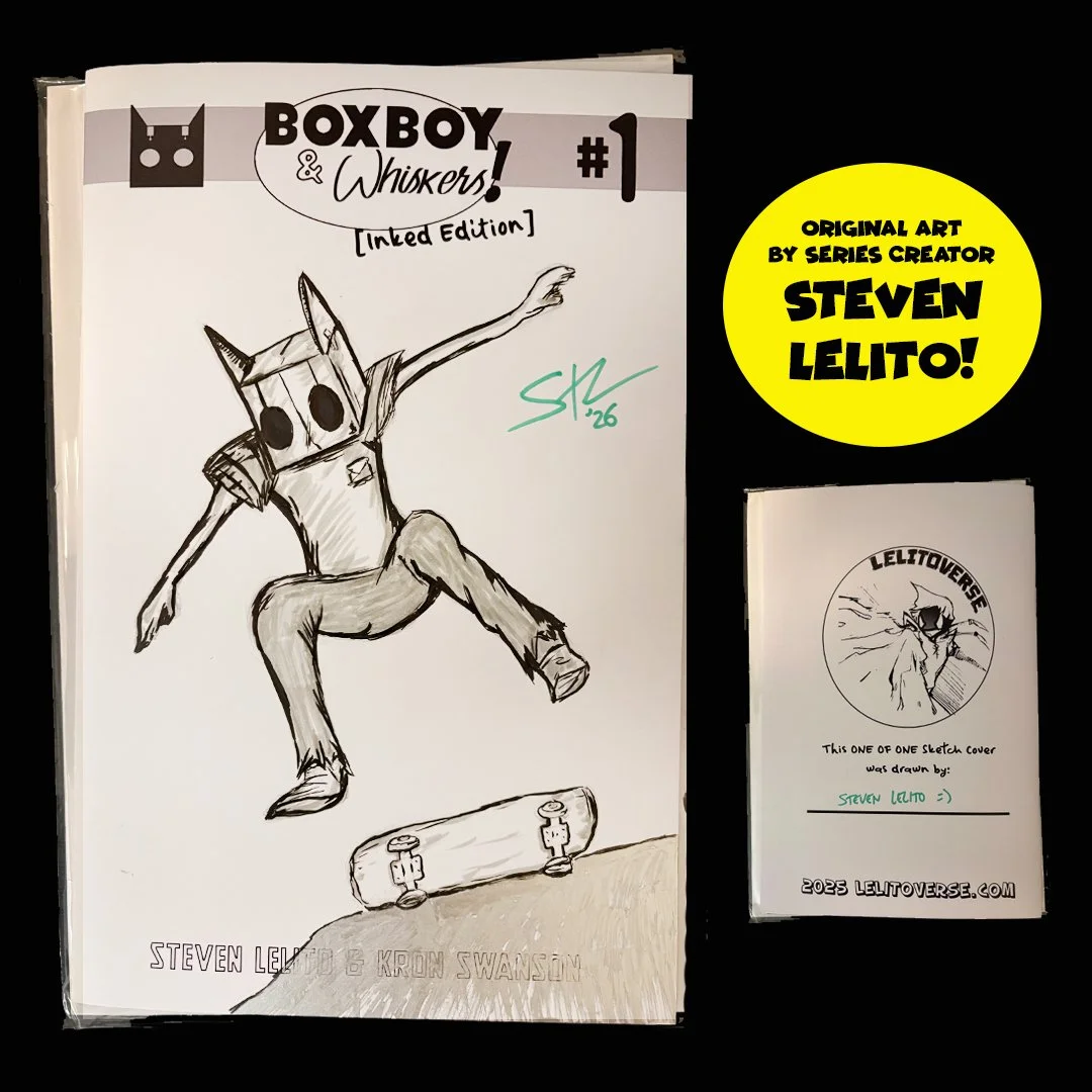 Shreddin' BoxBoy Sketch Cover by Steven Lelito!
